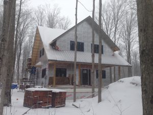 Our house in a winter wonderland, ready for the new year!