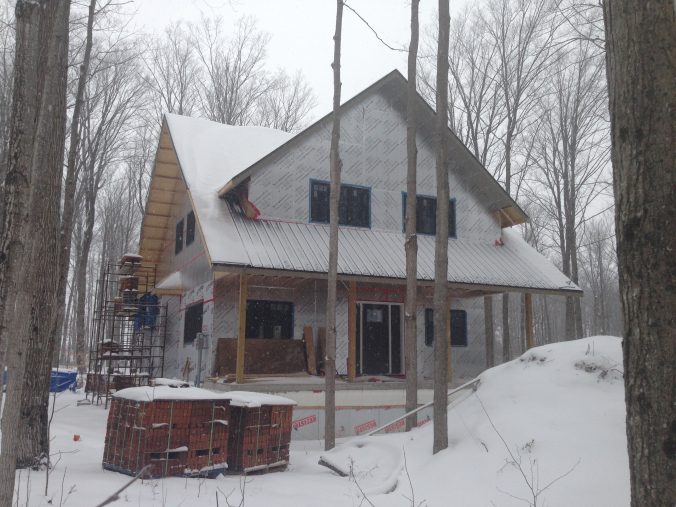 Our house in a winter wonderland, ready for the new year!